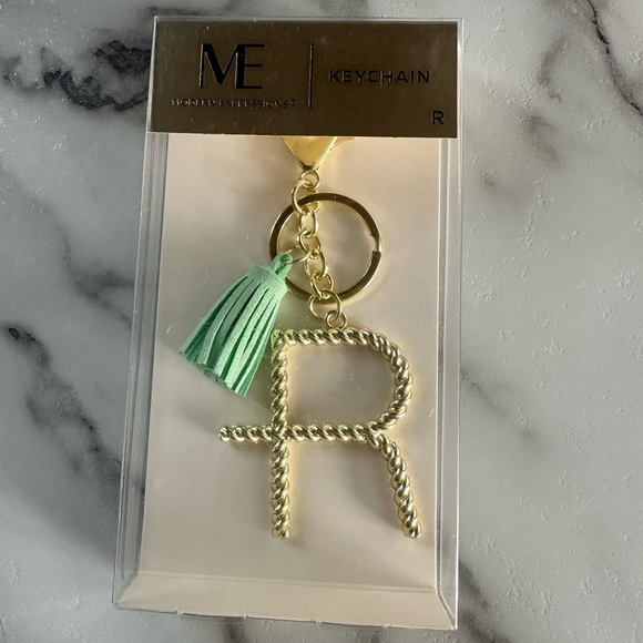 Letter R Key Chain keychain Modern Expressions Monogram Keychain - Picture 2 of 4